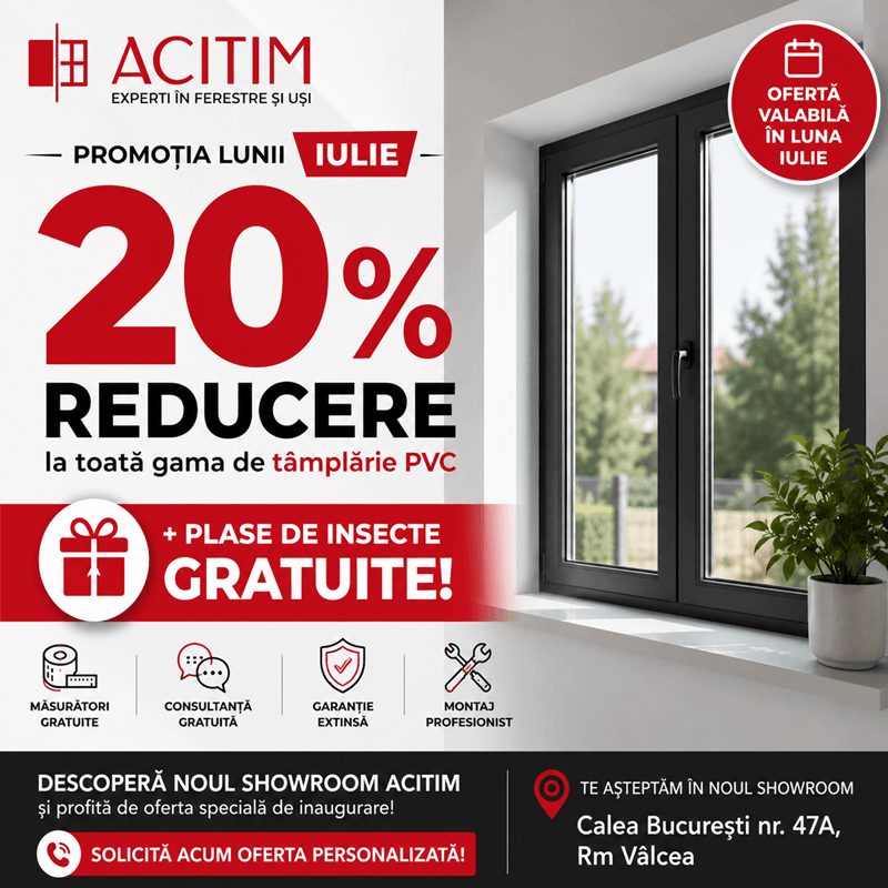 pormotie tamplarie pvc luna iulie Promotie tamplarie pvc